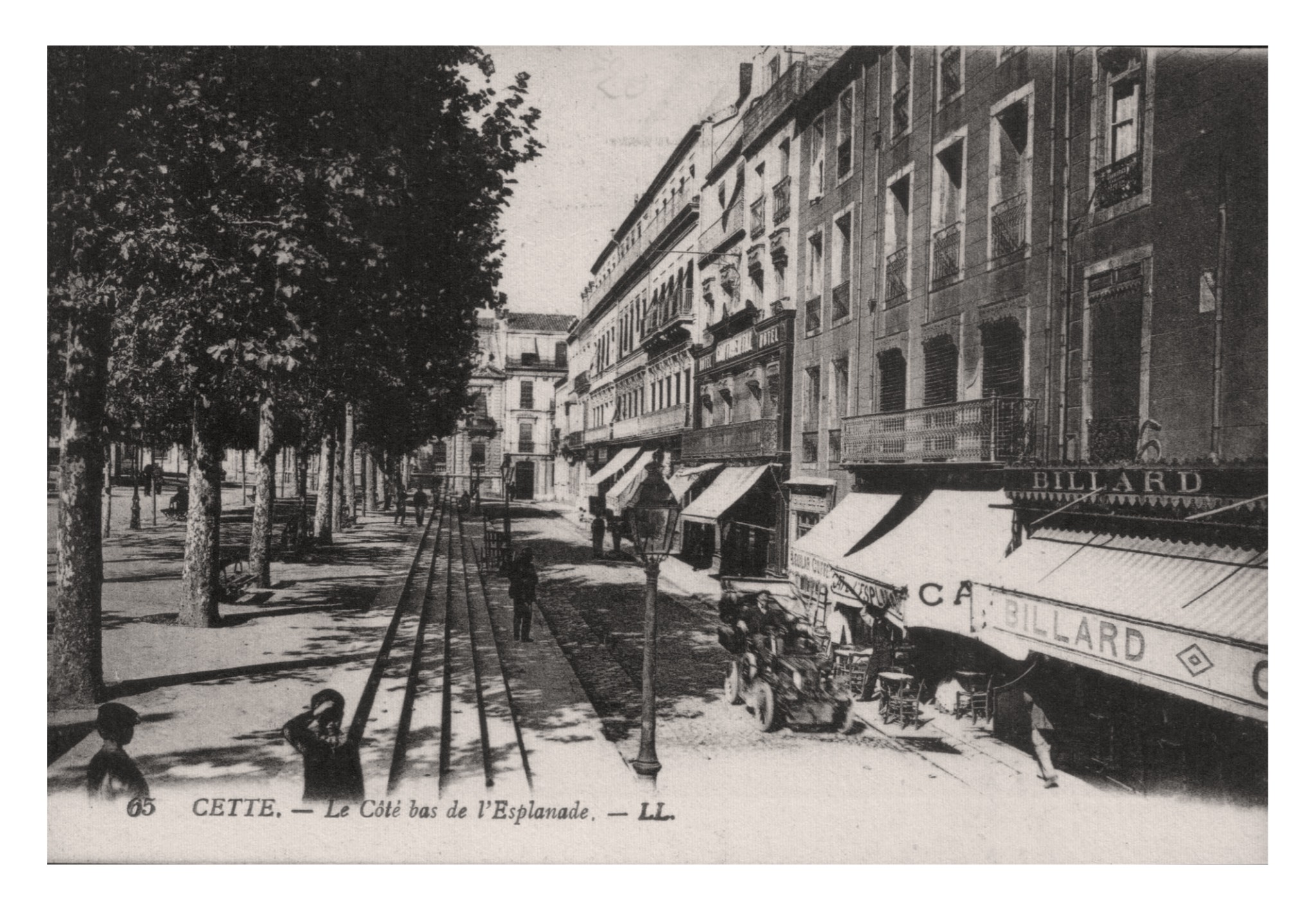 Cette (Sète) le Côté bas de l'Esplanade (LL 55).jpg
